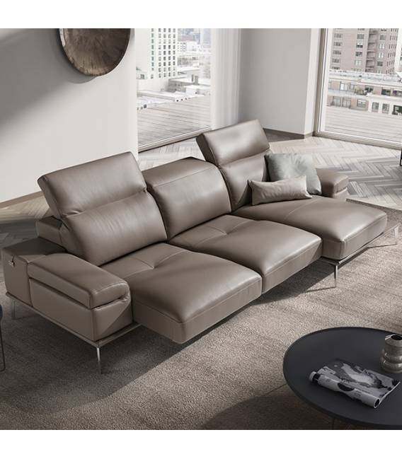 Minkštas kampas OBLIGE 316x166 rudas