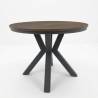 Apvalus stalas MOCO Ø100(180) ąžuolo