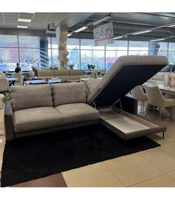 Minkštas kampas SONATA 277x193 pilkas