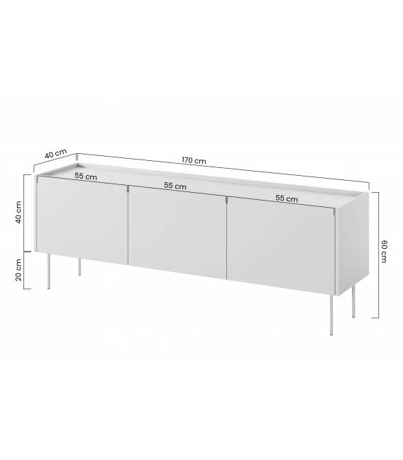 TV spintelė NIDES 170x40 kašmyro