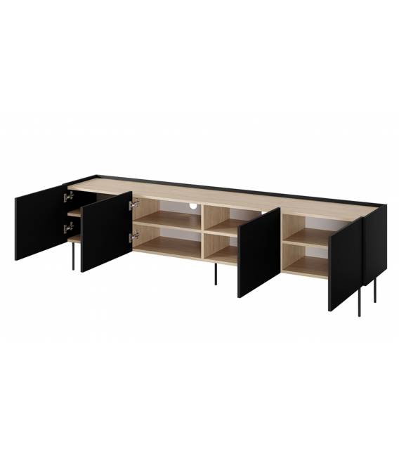 TV spintelė NIDES 220x40 juoda