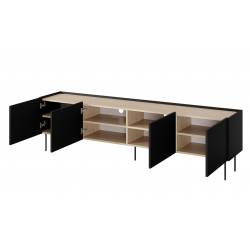 TV spintelė NIDES 220x40 juoda