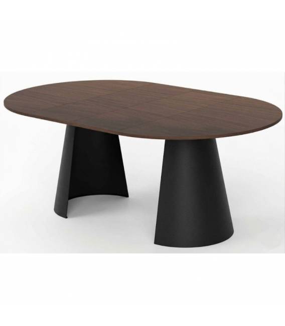 Išskleidžiamas stalas CAMI Ø120(196)x76 tobaco