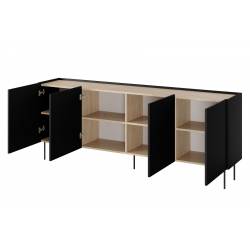 Komoda NIDES 220x40 juoda