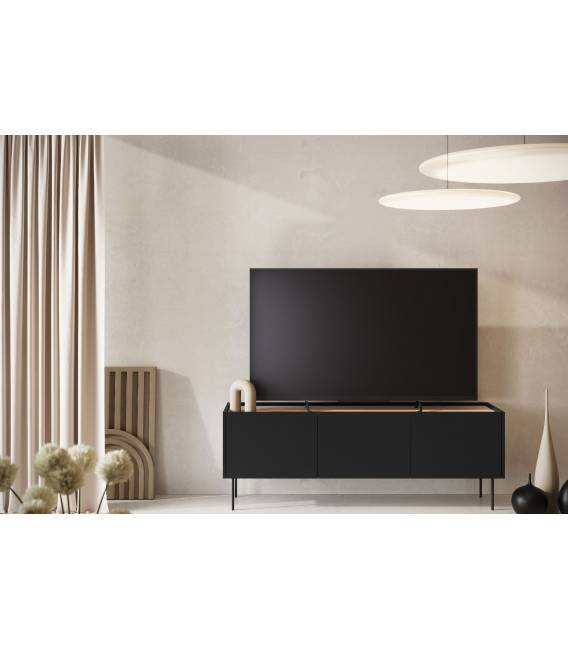 TV spintelė NIDES 170x40 juoda
