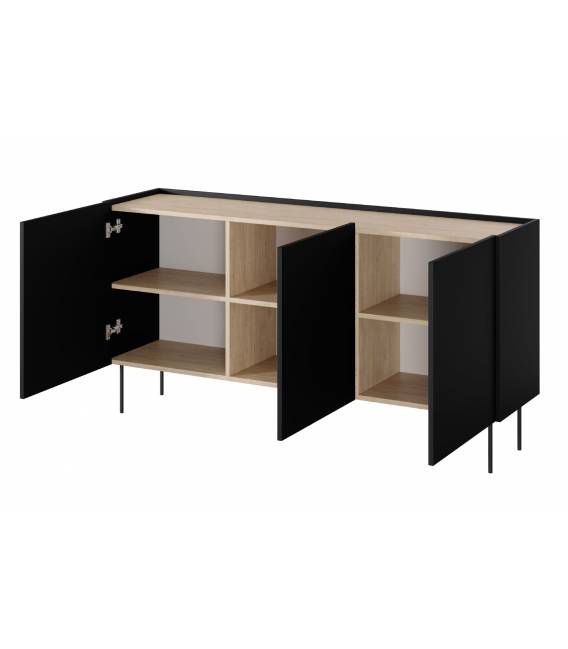 Komoda NIDES 170x40 juoda