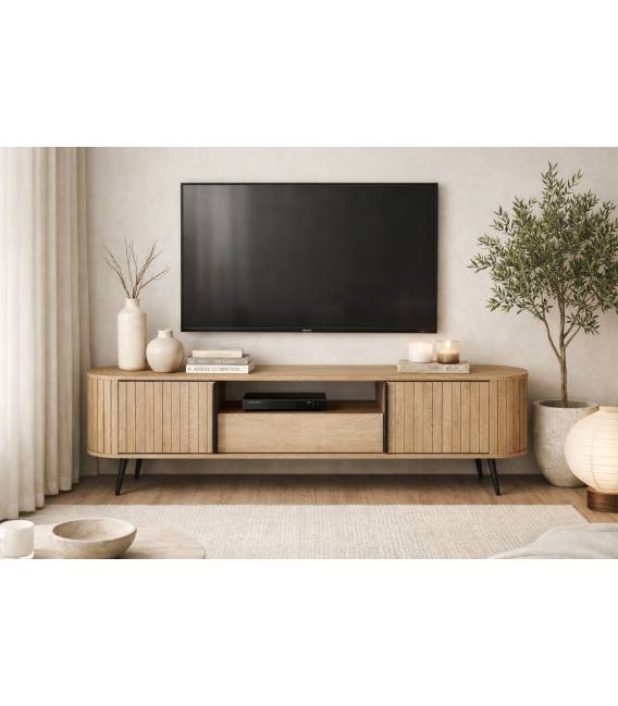 TV spintelė VULIO 196x40 ruda