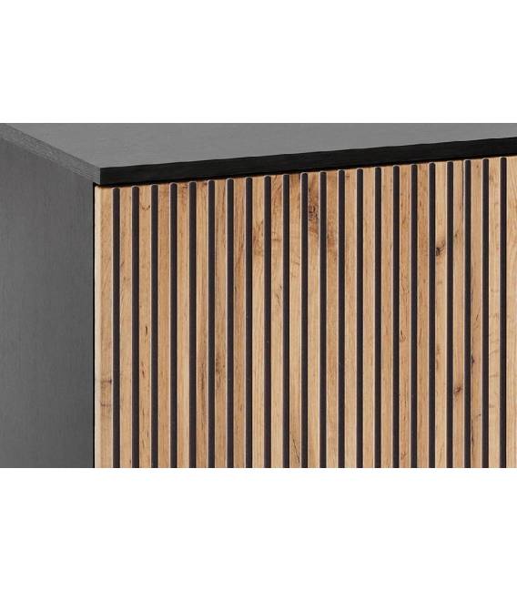 TV spintelė LOBOGA 154x39 juoda/ruda