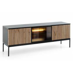 TV spintelė LOBOGA 154x39 juoda/ruda