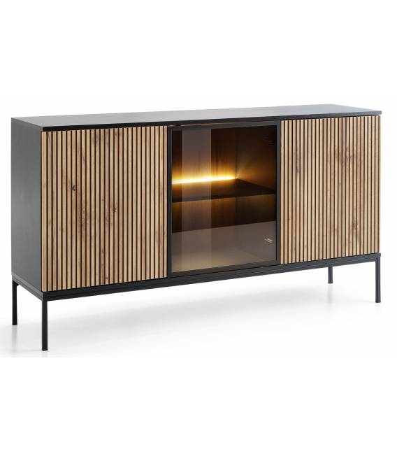 Komoda LOBOGA 154x39 juoda/ruda