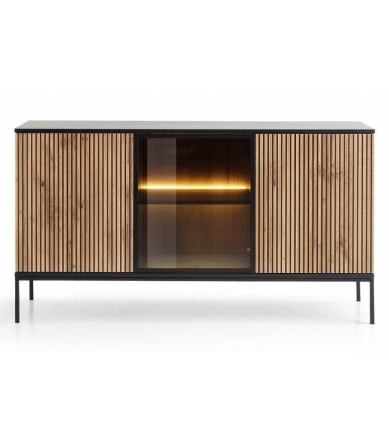 Komoda LOBOGA 154x39 juoda/ruda