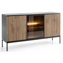 Komoda LOBOGA 154x39 juoda/ruda