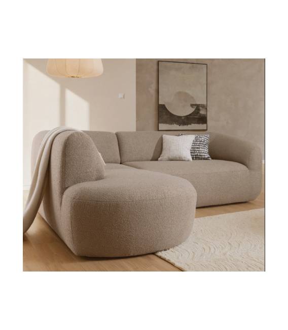 Minkštas kampas RESO 249x205 rusvas