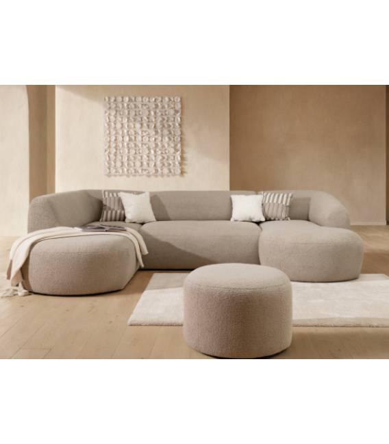 Minkštas kampas RESO U 315x205 rusvas