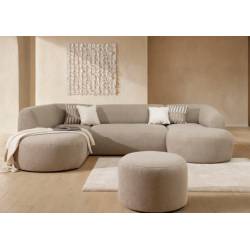 Minkštas kampas RESO U 315x205 rusvas