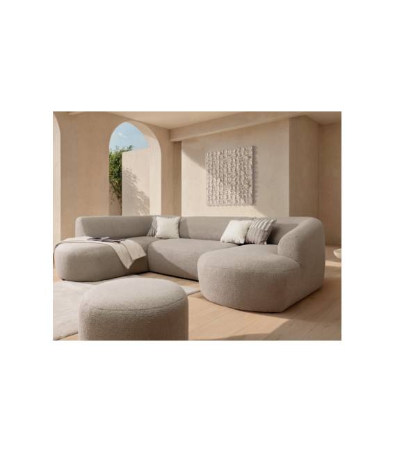 Minkštas kampas RESO U 315x205 rusvas