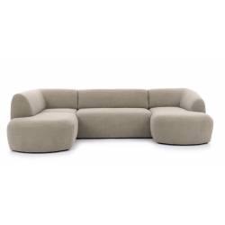 Minkštas kampas RESO U 315x205 rusvas