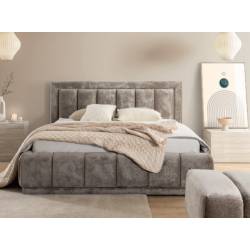 Miegamojo lova GUSTO 205x226 rusvai pilka