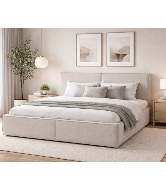 Miegamojo lova FINDY 201x226 pilka