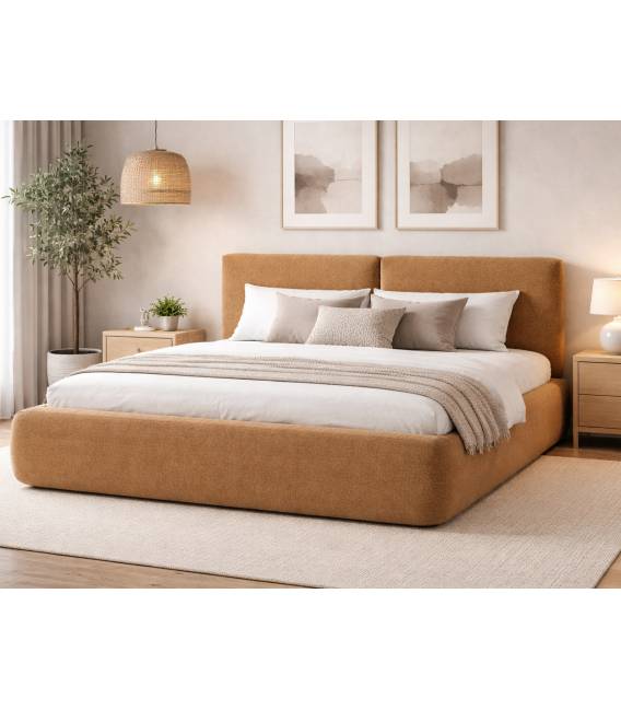 Miegamojo lova DIONIZOS 205x226 rusva