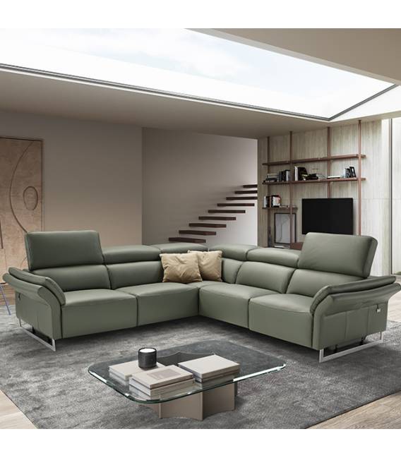 Minkštas kampas MOTTETTO 295x296 žalias