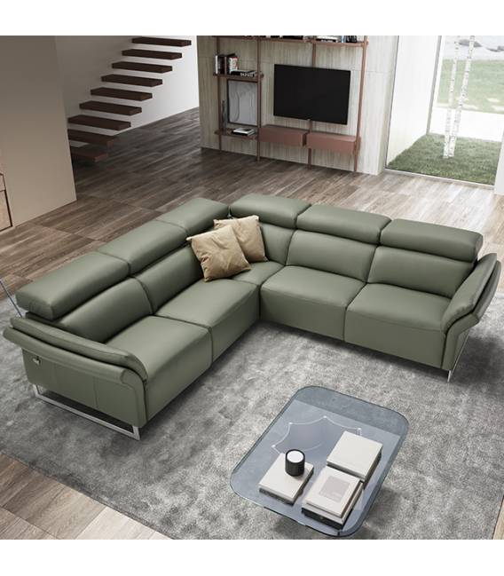 Minkštas kampas MOTTETTO 295x296 žalias