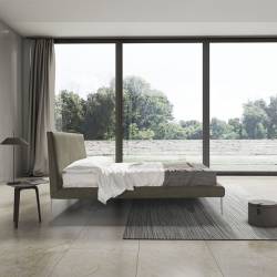 Miegamojo lova MERCURY 210x178 žalsva