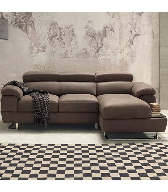 Minkštas kampas INVICTUS 277x165 rudas