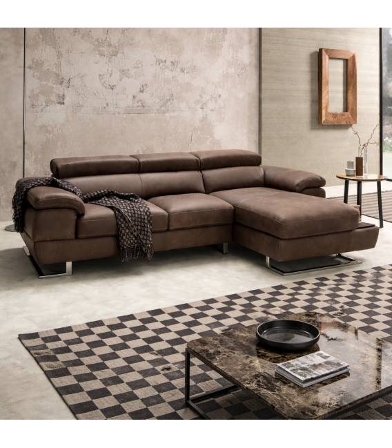 Minkštas kampas INVICTUS 277x165 rudas