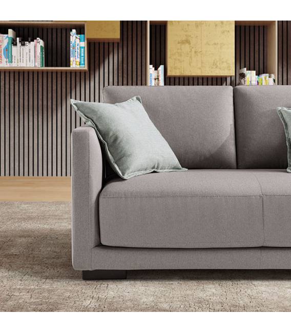 Minkštas kampas EDDIE U 366x366x183 pilkas