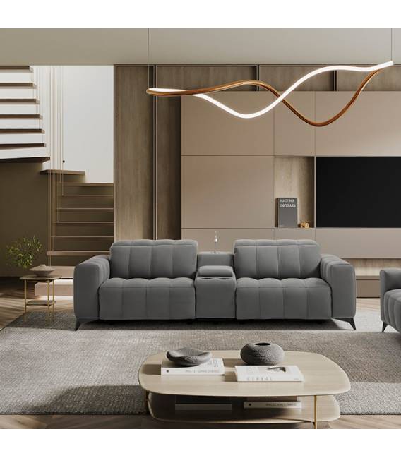 Sofa DORIAN 226x110 pilka