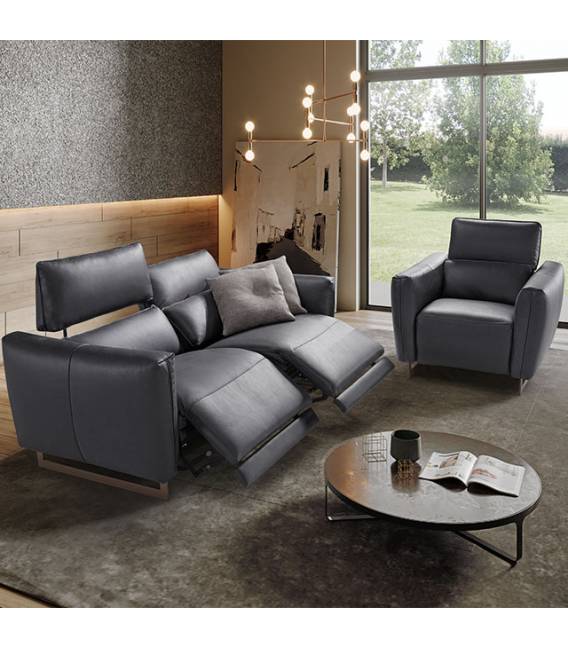 Sofa BACCARAT 160x95 tamsiai pilka