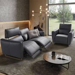 Sofa BACCARAT 160x95 tamsiai pilka