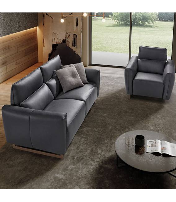 Sofa BACCARAT 160x95 tamsiai pilka