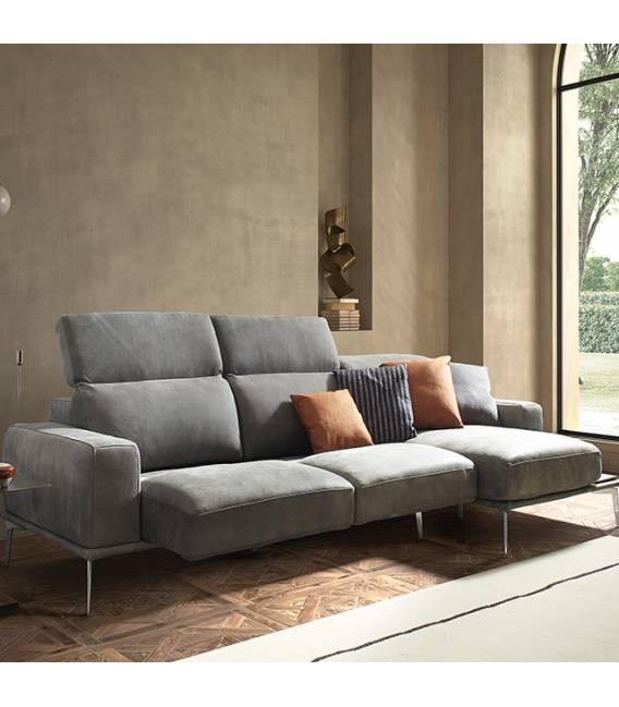 Minkštas kampas VILLENEUVE 306x166 pilkas