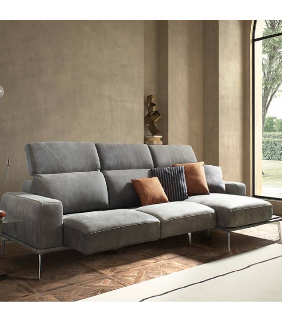 Minkštas kampas VILLENEUVE 306x166 pilkas