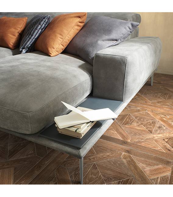 Minkštas kampas VILLENEUVE 306x166 pilkas