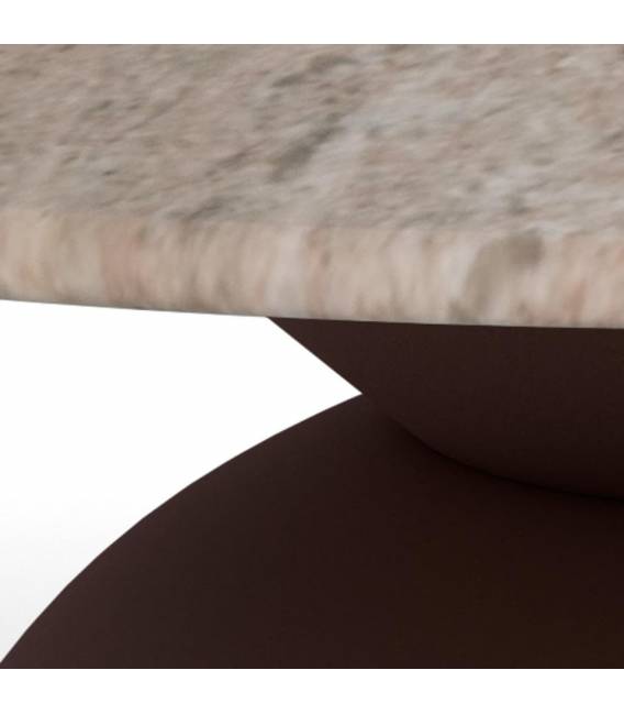 Kavos staliukas 25439 Ø80 pilkas/rudas