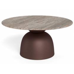 Kavos staliukas 25439 Ø80 pilkas/rudas