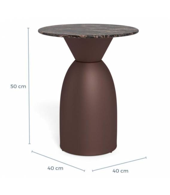 Šoninis staliukas 114004 Ø40 rudas