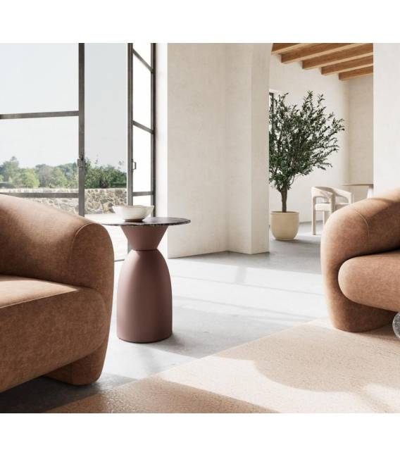 Šoninis staliukas 114004 Ø40 rudas