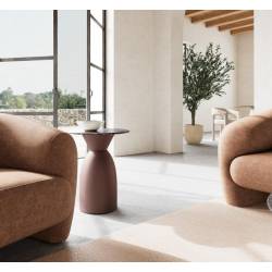 Šoninis staliukas 114004 Ø40 rudas