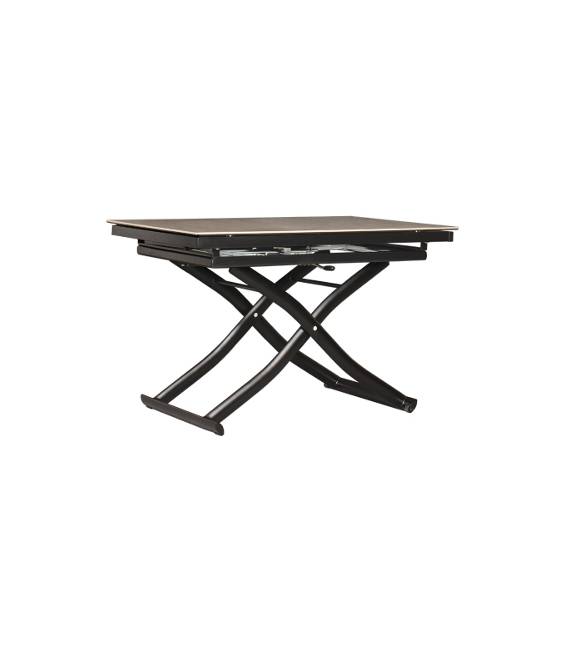 Transformuojamas kavos staliukas BERGAMO 120(200) šviesiai pilkas