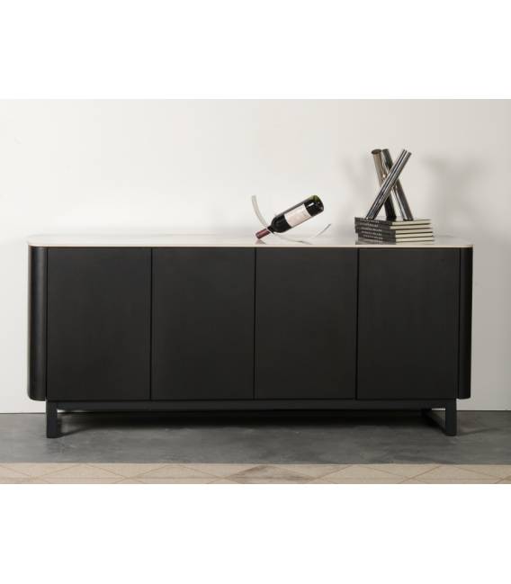 Komoda AMALFI 178x45 balta su rudu