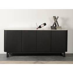 Komoda AMALFI 178x45 balta su rudu