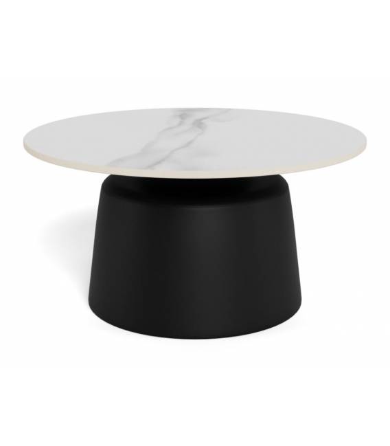 Kavos staliukas 25004 Ø70 juodas/baltas