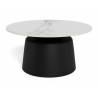 Kavos staliukas 25004 Ø70 juodas/baltas