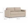 Sofa-lova 113030 176x88 smėlio