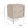 Naktinė spintelė 112252 46x40 beige