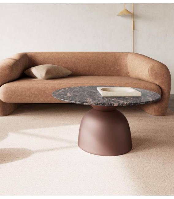 Kavos staliukas 25397 Ø80 rudas/pilkas